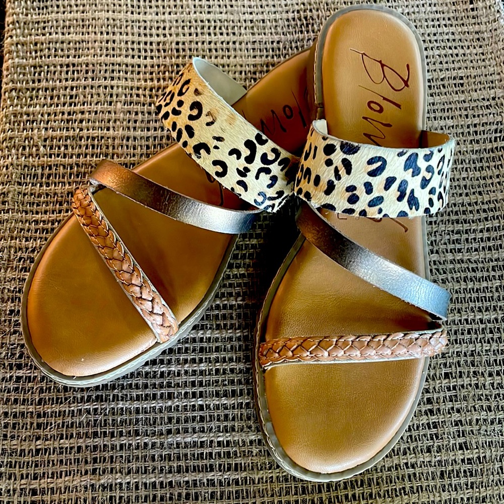 Size 8 1/2 Blowfish sandals.  Very little wear